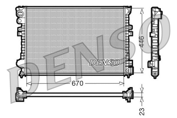 Radiator, engine cooling (DRM07055)