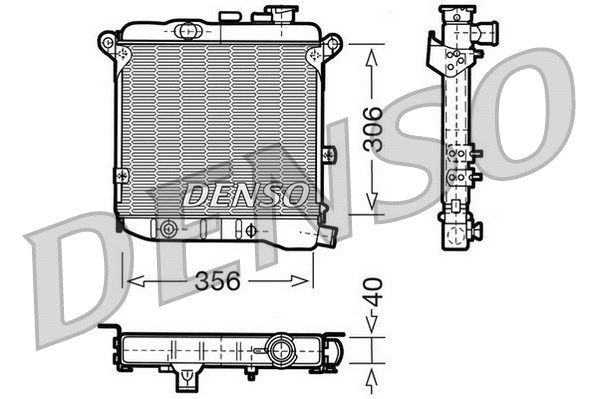 Radiator, engine cooling (DRM09003)