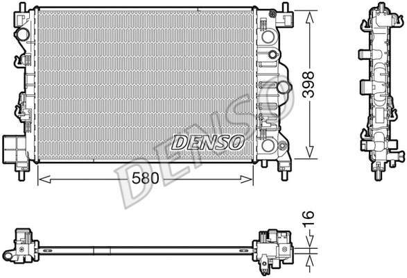 Radiator, engine cooling (DRM20117)