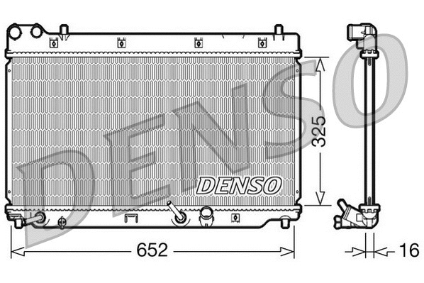 Radiator, engine cooling (DRM40014)