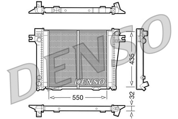 Radiator, engine cooling (DRM05036)
