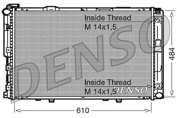 Radiator, engine cooling (DRM17039)