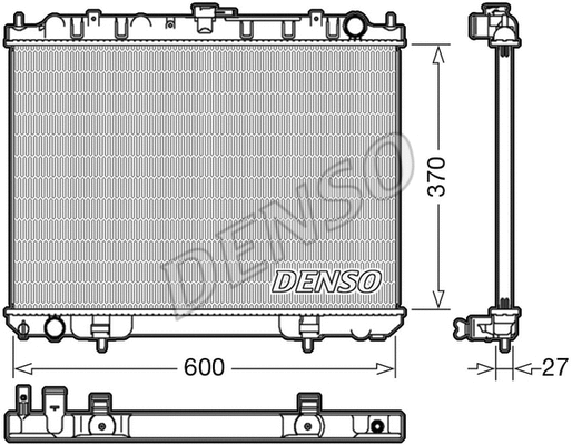 Radiator, engine cooling (DRM46039)