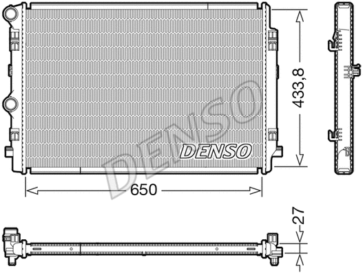 Radiator, engine cooling (DRM02044)