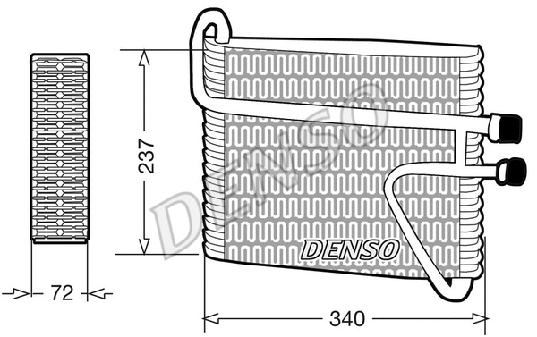Evaporator, air conditioning (DEV33002)