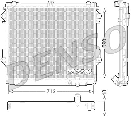 Radiator, engine cooling (DRM50074)