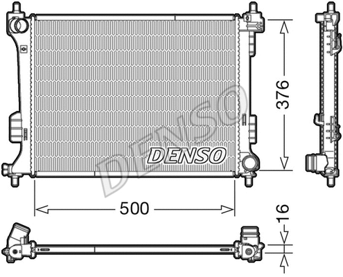 Radiator, engine cooling (DRM41010)