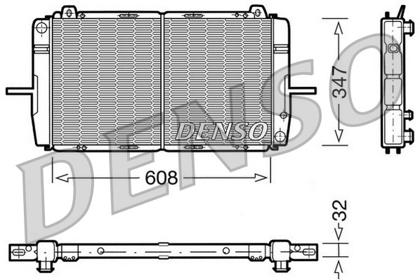 Radiator, engine cooling (DRM10080)