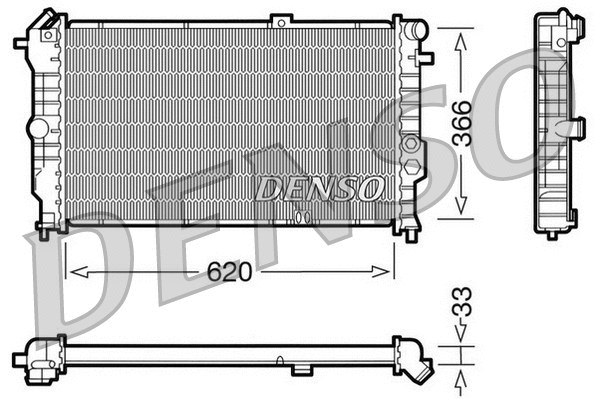 Radiator, engine cooling (DRM20021)
