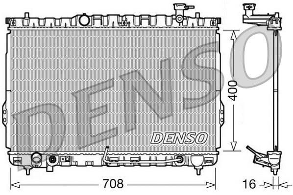 Radiator, engine cooling (DRM41002)
