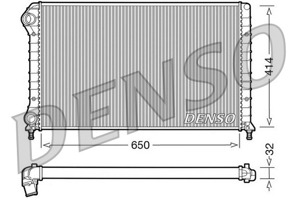 Radiator, engine cooling (DRM09062)
