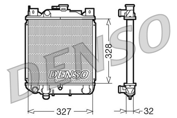 Radiator, engine cooling (DRM47006)