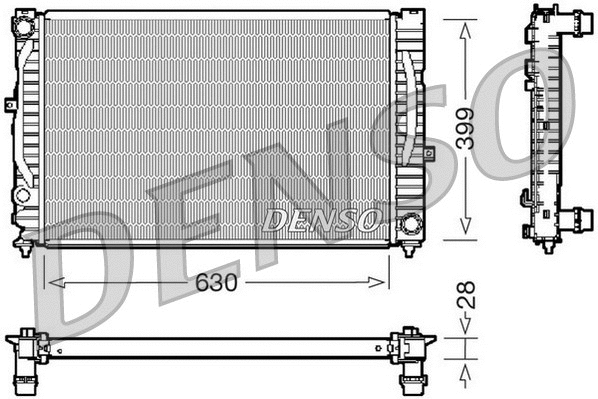 Radiator, engine cooling (DRM02032)