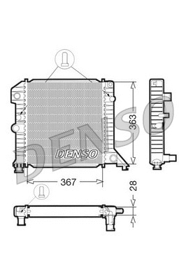 Radiator, engine cooling (DRM33020)