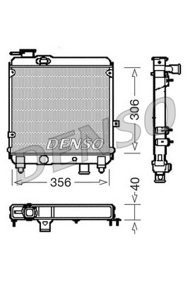 Radiator, engine cooling (DRM09081)