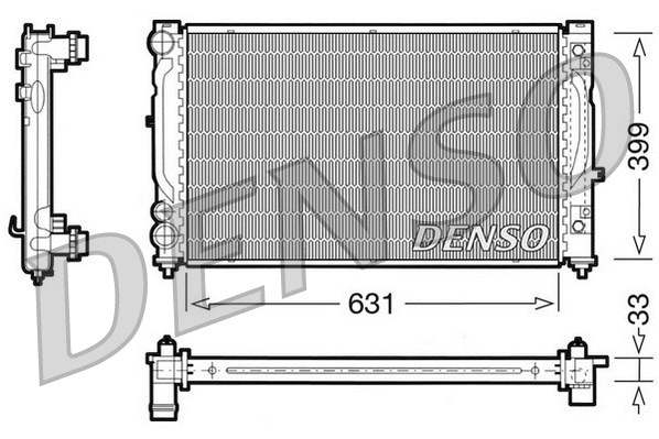 Radiator, engine cooling (DRM02030)