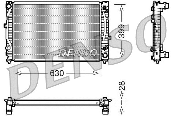 Radiator, engine cooling (DRM02031)