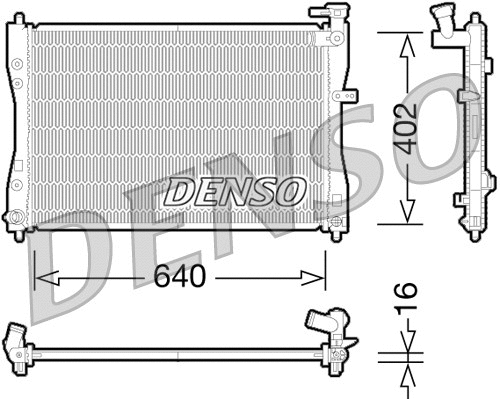 Radiator, engine cooling (DRM45033)