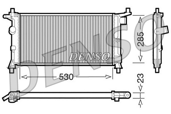 Radiator, engine cooling (DRM20037)