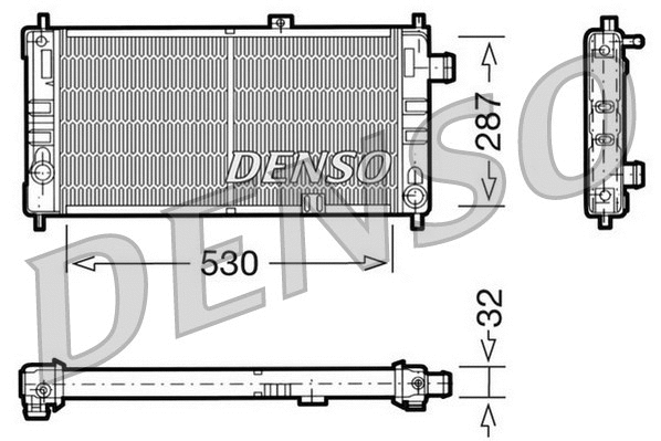 Radiator, engine cooling (DRM20064)