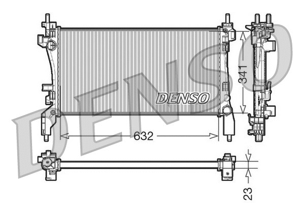 Radiator, engine cooling (DRM07040)