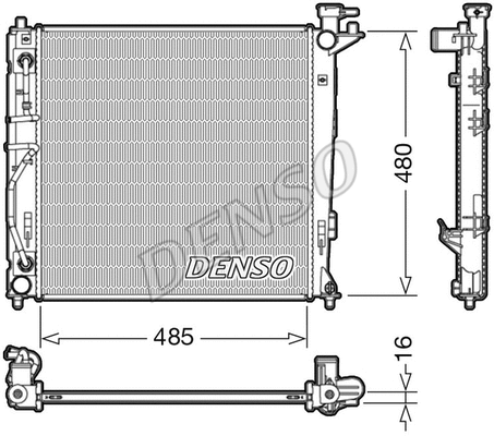 Radiator, engine cooling (DRM41007)