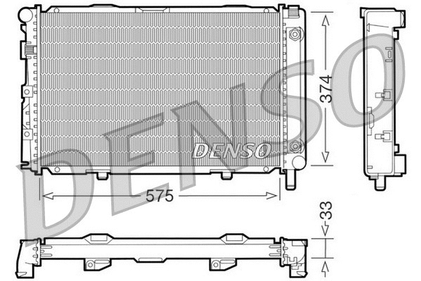 Radiator, engine cooling (DRM17063)