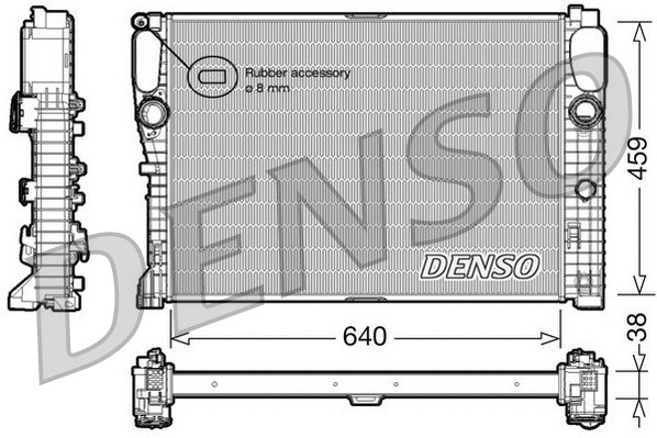 Radiator, engine cooling (DRM17014)