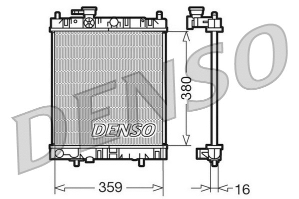 Radiator, engine cooling (DRM46001)