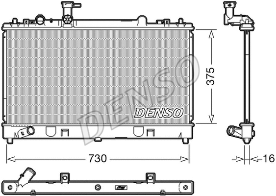 Radiator, engine cooling (DRM44037)