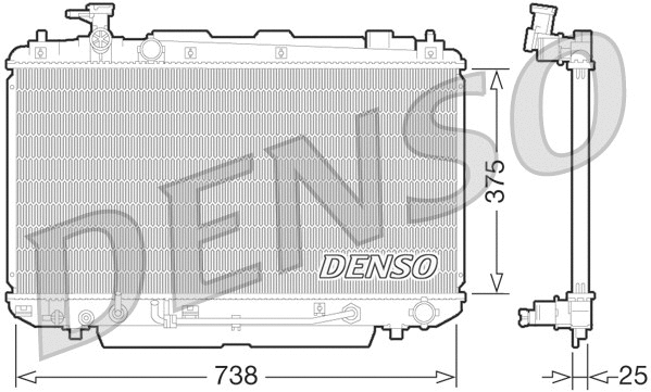 Radiator, engine cooling (DRM50064)