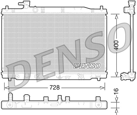 Radiator, engine cooling (DRM40030)