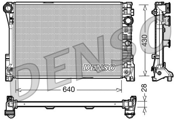 Radiator, engine cooling (DRM17043)