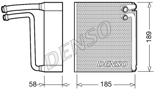 Evaporator, air conditioning (DEV09025)