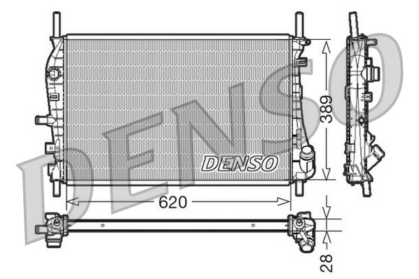 Radiator, engine cooling (DRM10073)
