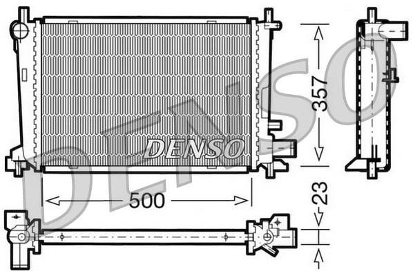 Radiator, engine cooling (DRM10038)