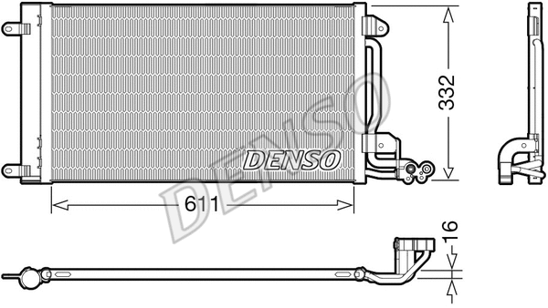 Condenser, air conditioning (DCN02034)