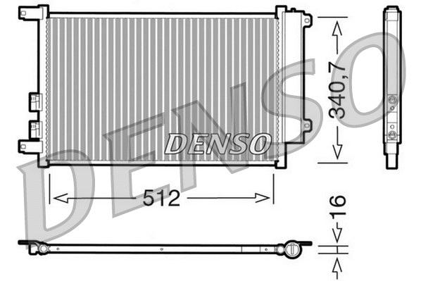 Condenser, air conditioning (DCN01010)