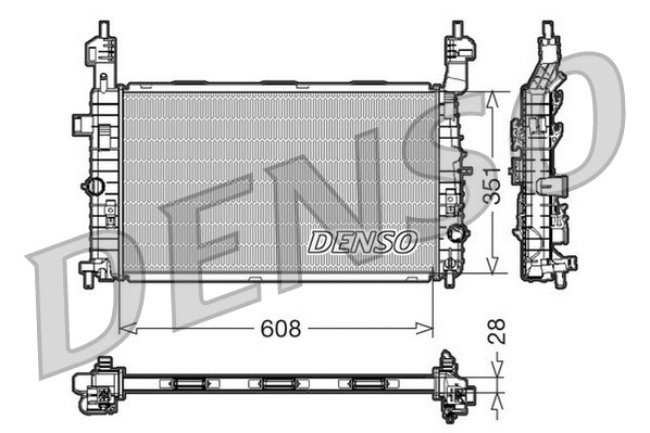 Radiator, engine cooling (DRM20091)