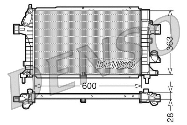 Radiator, engine cooling (DRM20100)