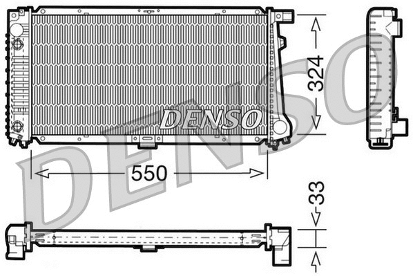 Radiator, engine cooling (DRM05059)