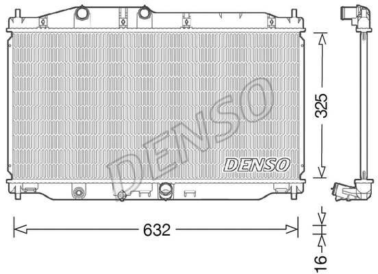 Radiator, engine cooling (DRM40043)