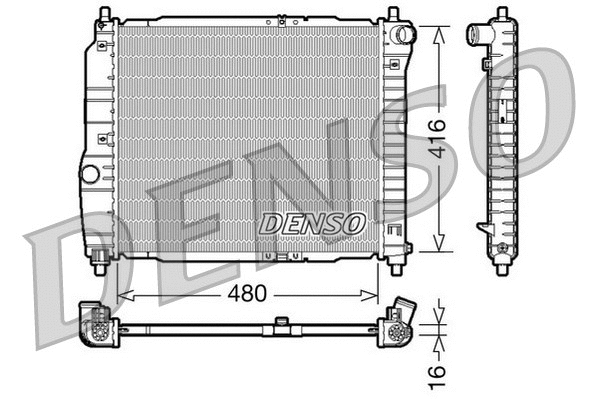 Radiator, engine cooling (DRM15003)