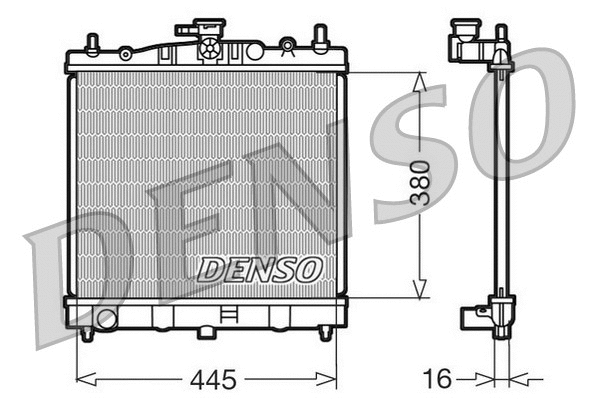 Radiator, engine cooling (DRM46002)