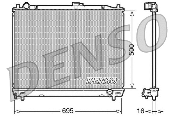 Radiator, engine cooling (DRM45008)
