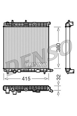 Radiator, engine cooling (DRM07010)