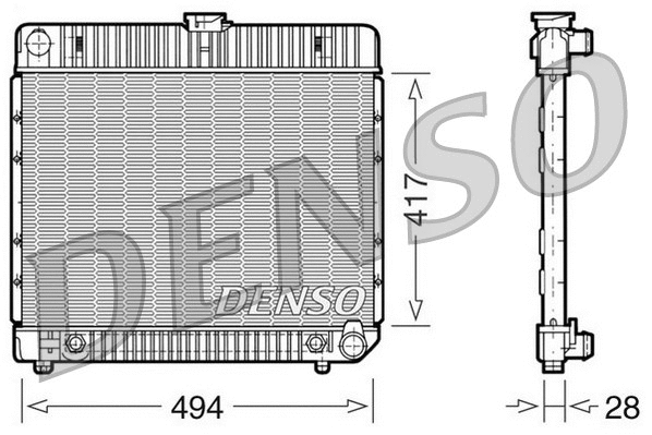 Radiator, engine cooling (DRM17021)