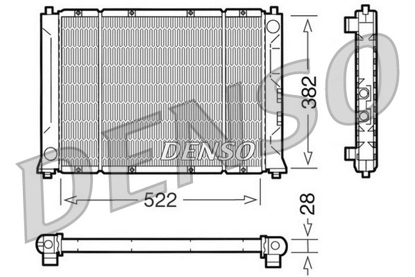 Radiator, engine cooling (DRM24005)