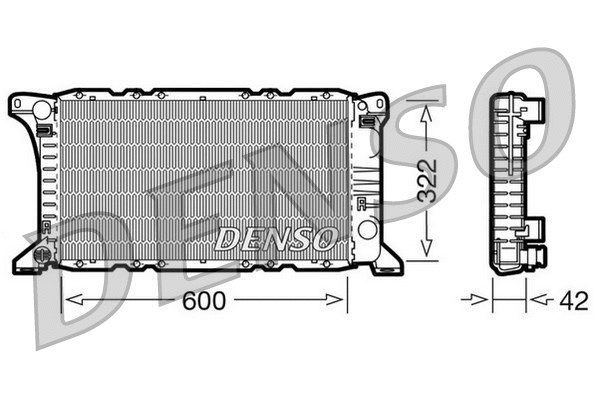 Radiator, engine cooling (DRM10091)