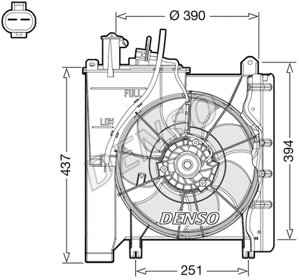 Fan, engine cooling (DER21023)